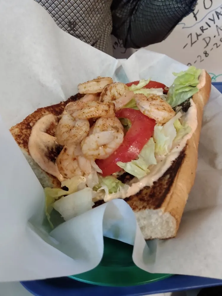 Boiled Shrimp PO Boy