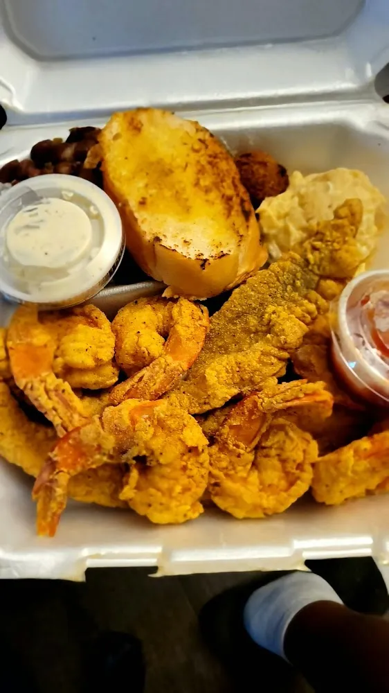 Potato Salad and Red Beans and Rice